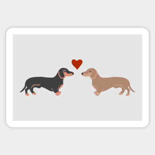 Sausage Dogs in Love Sticker